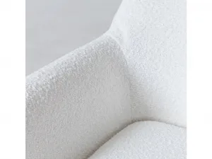 Biele designové kreslo MILAN