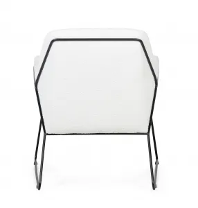 Biele designové kreslo MILAN