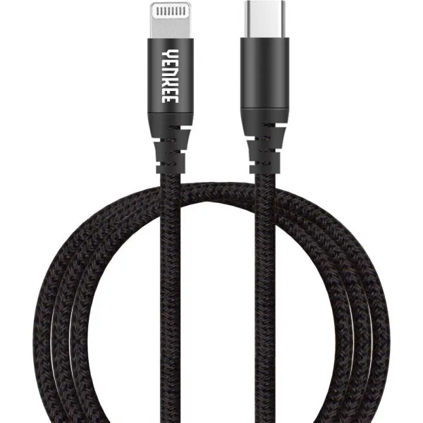 Kabel YENKEE YCU 631 BK USB C/Lightning 1m černý