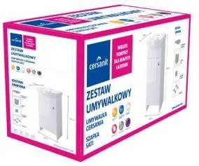Cersanit Kúpeľňová skrinka Sati + umývadlo Cersania 60 cm