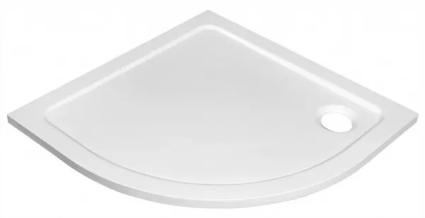 AQUALINE - TECMI vanička z liateho mramoru, štvrťkruh 90x90x3cm, R55 PQ559