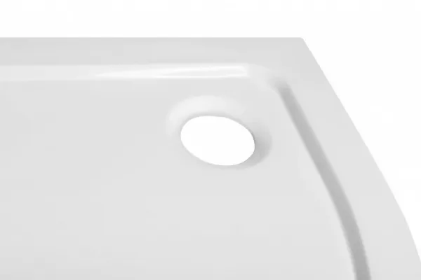 AQUALINE - TECMI vanička z liateho mramoru, štvrťkruh 90x90x3cm, R55 PQ559