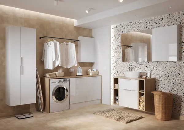 CERSANIT - Zrkadlová skrinka CITY 60, biela DSM S584-024-DSM