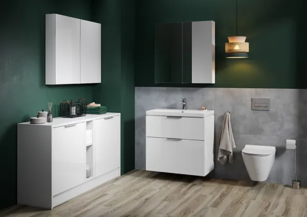 CERSANIT - Zrkadlová skrinka CITY 60, biela DSM S584-024-DSM