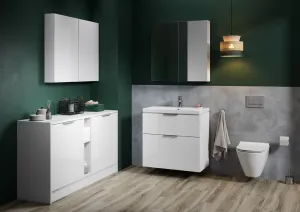 CERSANIT - Zrkadlová skrinka CITY 60, biela DSM S584-024-DSM