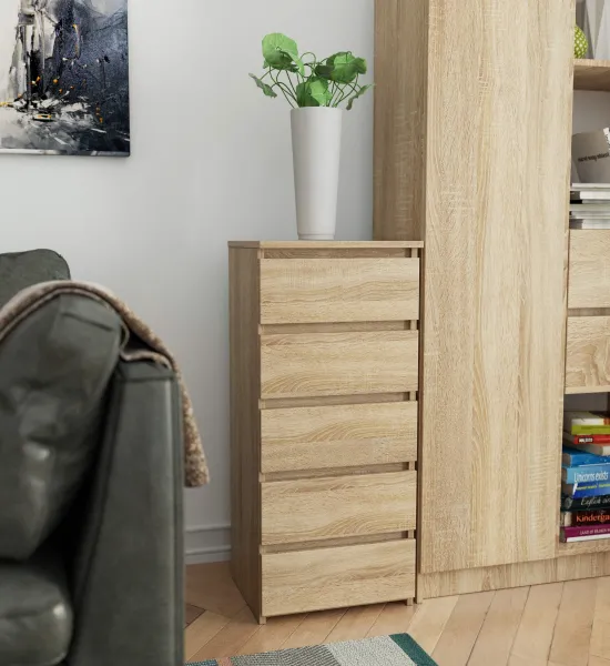 Ak furniture Komoda CL5 40 cm dub sonoma