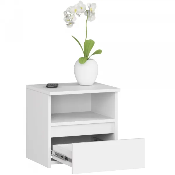 Ak furniture Noční stolek CL1 40 cm bílý
