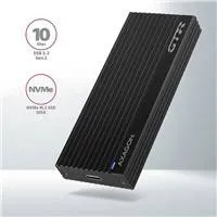 AXAGON EEM2-GTR, USB-C 3.2 Gen 2 - M.2 NVMe SSD kovový box THIN RIB