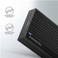 AXAGON EEM2-GTR, USB-C 3.2 Gen 2 - M.2 NVMe SSD kovový box THIN RIB