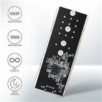 AXAGON EEM2-GTR, USB-C 3.2 Gen 2 - M.2 NVMe SSD kovový box THIN RIB