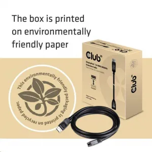 Club 3D Club3D Kabel prodlužovací DisplayPort 1.4 HBR3 8K60Hz (M/F), 2m, 28 AWG