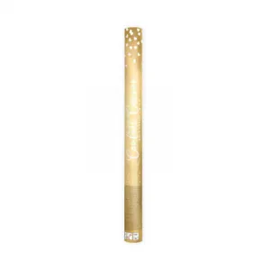 Konfety vystreľovacie zlaté srdcia 60 cm ALBI