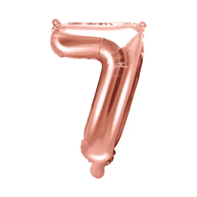 Balónik fóliový 35 cm rose gold číslo 7 ALBI