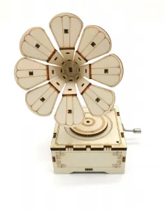 Weltbild 3D dřevěné puzzle Fonograf s hrací skříňkou