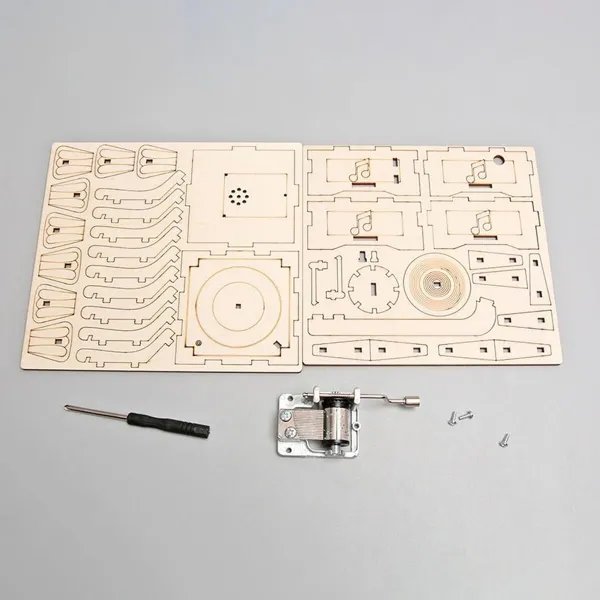 Weltbild 3D dřevěné puzzle Fonograf s hrací skříňkou