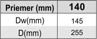 Prodmax | Komínová doska krátka ø140 mm nerez NJ12/140