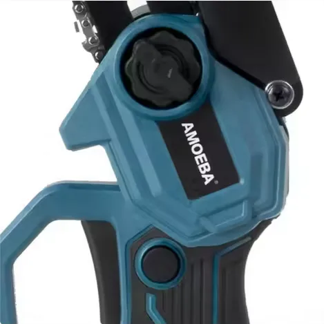 AMOEBA 8"a 6"- palcová bezulíková reťazová píla bez mazania na prácu v záhrade s 2 x batériou 5 x reťaz 3 x lišta 2 x batérie. Náradie vhodné pre batériu MAKITA 18V