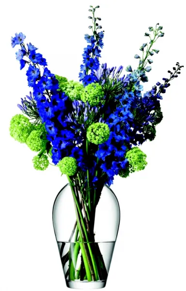 LSA International LSA Flower Bouquet sklenená váza 35cm číra, Handmade