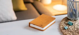 Rozkladacie svetlo "Smart Book" mini, oranžová látka - Gingko