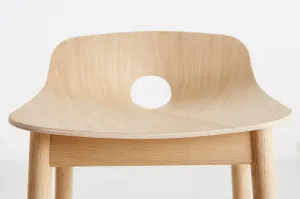 Barová stolička "Mono", 75 cm, 2 varianty - Woud Varianta: dub, svetlý lak