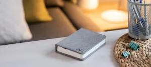 Rozkladacie svetlo "Smart Book" mini, sivá látka - Gingko