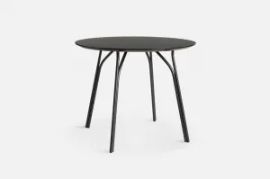 Jedálenský stôl "Tree", 90 cm, 3 varianty - Woud Varianta: čierna, čierne nohy