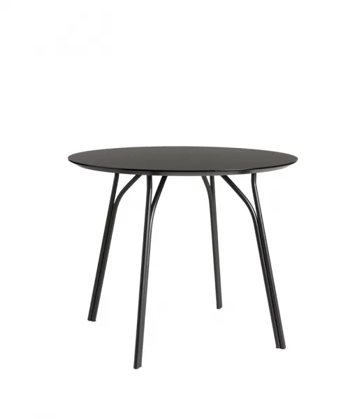 Jedálenský stôl "Tree", 90 cm, 3 varianty - Woud Varianta: krémovo hnedá, čierne hohy