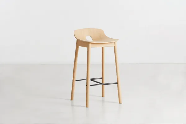 Barová stolička "Mono", 65 cm, 2 varianty - Woud Varianta: dub, svetlý lak