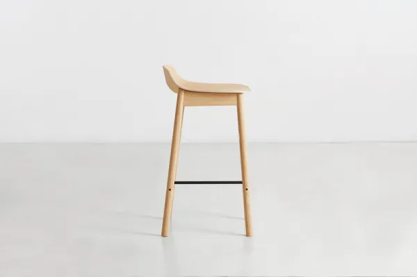 Barová stolička "Mono", 65 cm, 2 varianty - Woud Varianta: dub, svetlý lak
