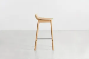 Barová stolička "Mono", 65 cm, 2 varianty - Woud Varianta: dub, svetlý lak