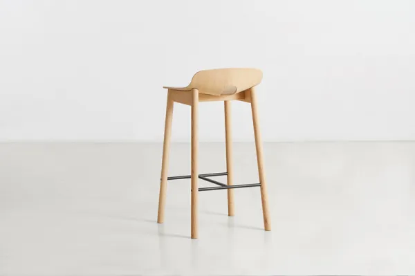 Barová stolička "Mono", 65 cm, 2 varianty - Woud Varianta: dub, svetlý lak