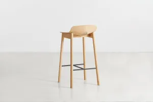 Barová stolička "Mono", 65 cm, 2 varianty - Woud Varianta: dub, svetlý lak