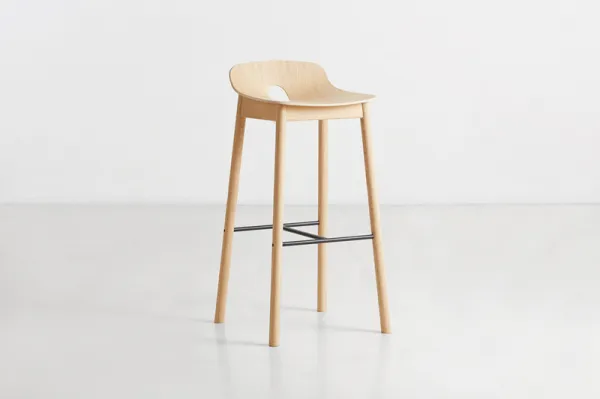 Barová stolička "Mono", 75 cm, 2 varianty - Woud Varianta: dub, svetlý lak