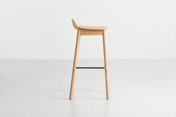 Barová stolička "Mono", 75 cm, 2 varianty - Woud Varianta: dub, svetlý lak