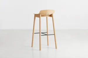 Barová stolička "Mono", 75 cm, 2 varianty - Woud Varianta: dub, svetlý lak