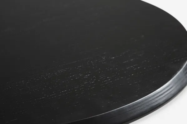 Konferenčný stolík "Soround", 14 variantov - Woud Varianta: Ø 75 cm - dub, čierny | čierne nohy (44 cm)