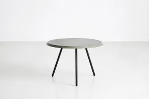 Konferenčný stolík "Soround", 14 variantov - Woud Varianta: Ø 75 cm - dub, čierny | čierne nohy (44 cm)