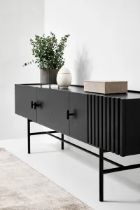 Komoda "Array", 150 x 53 cm, 2 varianty - Woud Varianta: dub, čierny