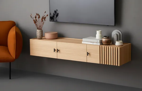 Komoda na stenu "Array", 150 x 53 cm, 2 varianty - Woud Varianta: orech
