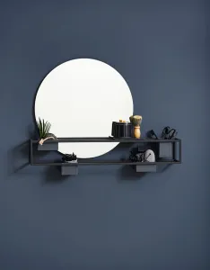 Zrkadlová polica s priehradkami "Mirror Box" - Woud