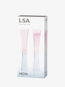 Pohár na šampanské Moya, 170 ml, ružový, set 2 ks - LSA International