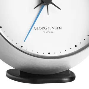 Nerezové hodiny s budíkom Henning Koppel, 10 cm, so stojanom - Georg Jensen