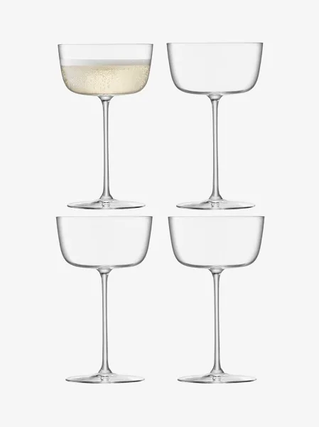 Široký pohár na kokteily Borough, 240 ml, číry, set 4 ks - LSA International