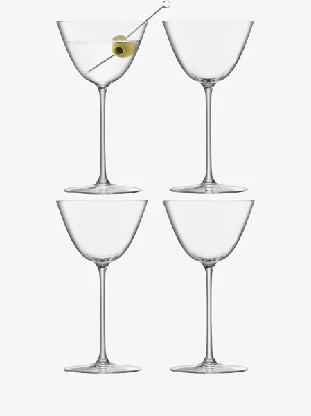 Pohár na martini Borough, 195 ml, číry, set 4ks - LSA International