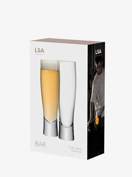 Pohár na pivo Bar, 550 ml, číry, set 2ks - LSA International