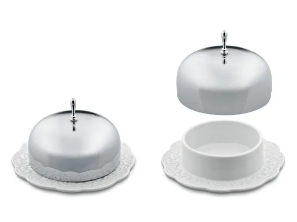 Dizajnová dóza na maslo Dressed, priem. 12 cm - Alessi
