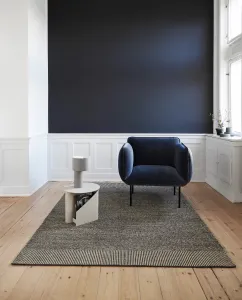 Koberec Rombo, biela/sivá, viac rozmerov - Woud Rozměry: 200 x 75 cm