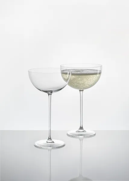Lukáš Houdek a HG atelier s.r.o. Pohár na šumivé víno "Bubbles", číry - Lukáš Houdek