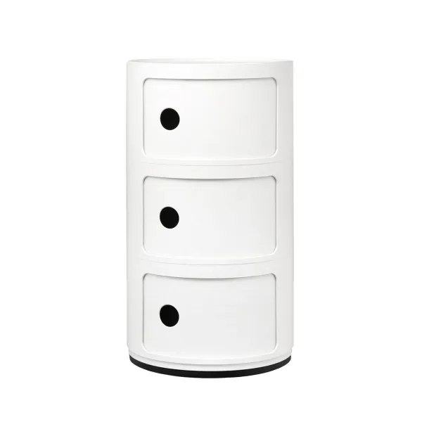 Kartell Stolík s úložným priestorom Componibili 4967, 3 úložné diely, viac farieb Farba: černá