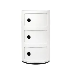 Kartell Stolík s úložným priestorom Componibili 4967, 3 úložné diely, viac farieb Farba: černá